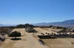 Visão geral de Monte Albán, ruínas zapotecas ao lado de Oaxaca, no México
